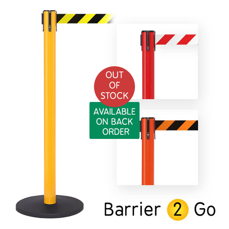 Safety Belt Barrier Stand 3.4m, 3.9m & 4.9m